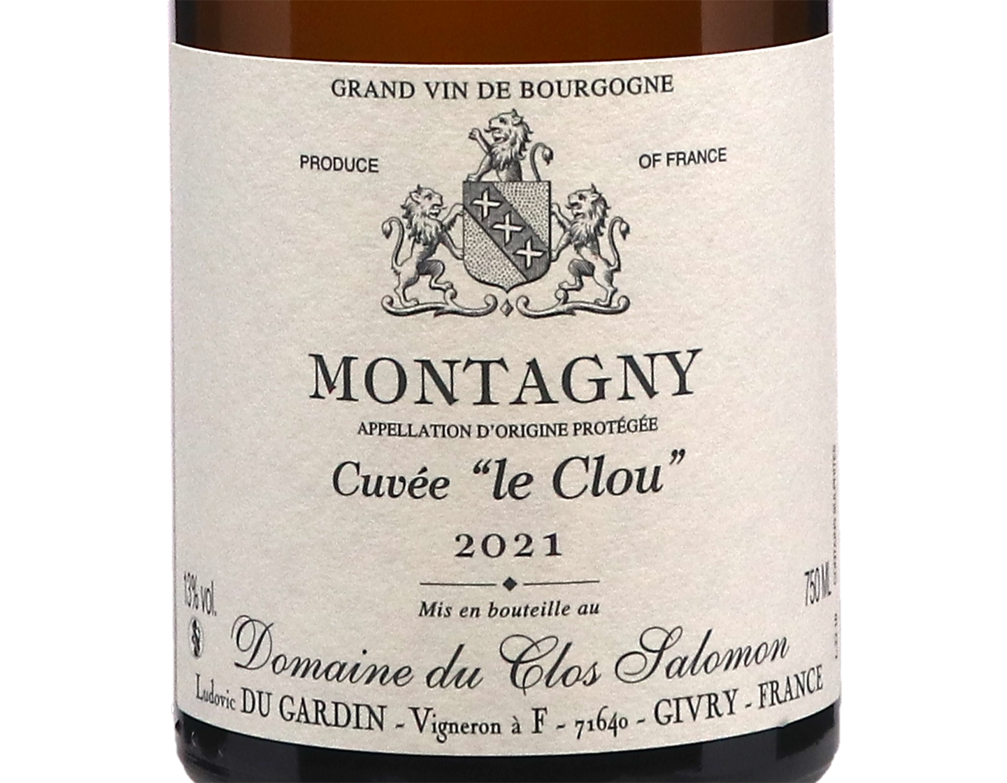 Domaine Clos Salomon Montagny Le Clou 2021