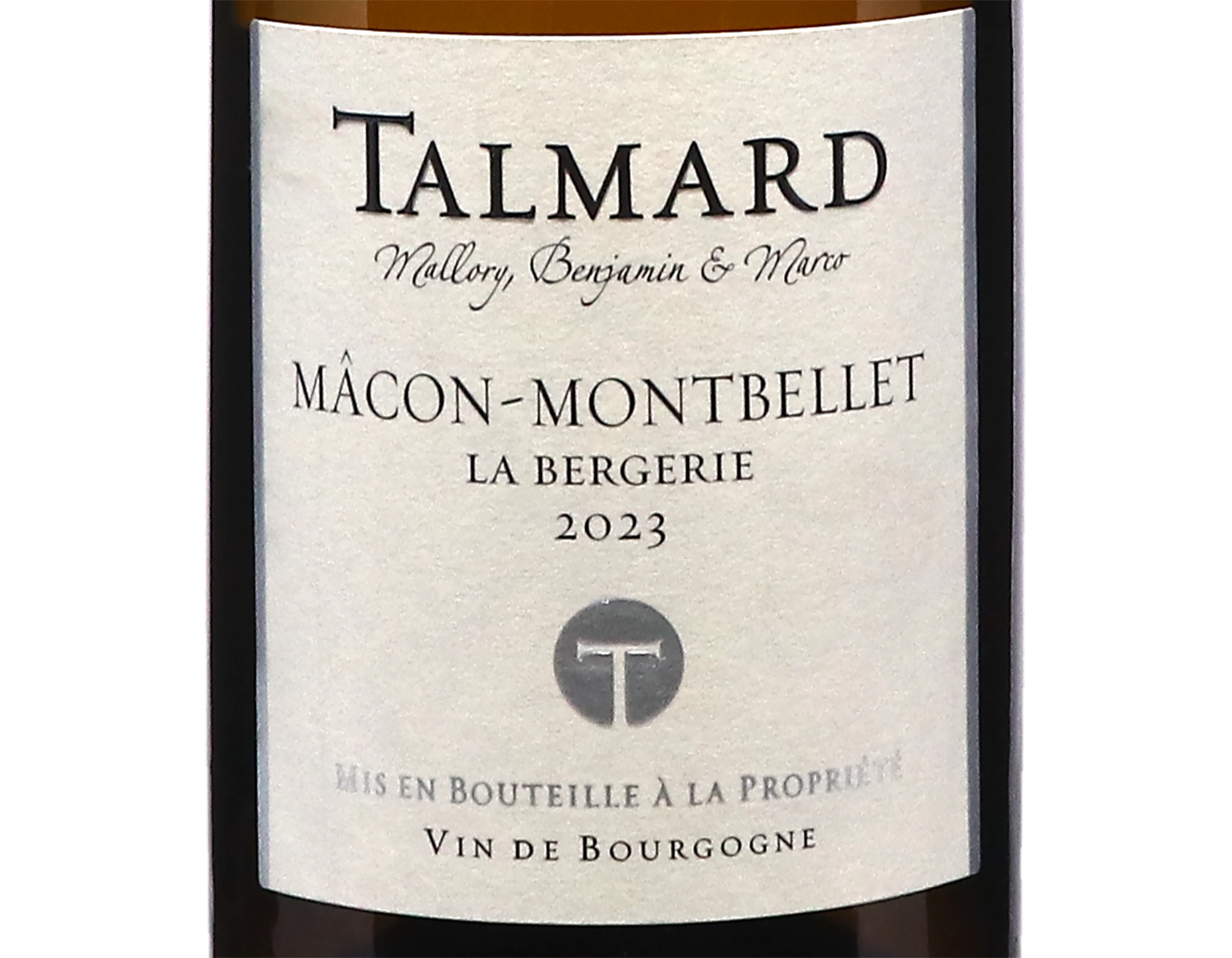 Domaine Mallory et Benjamin Talmard, Mâcon-Montbellet La Bergerie 2023