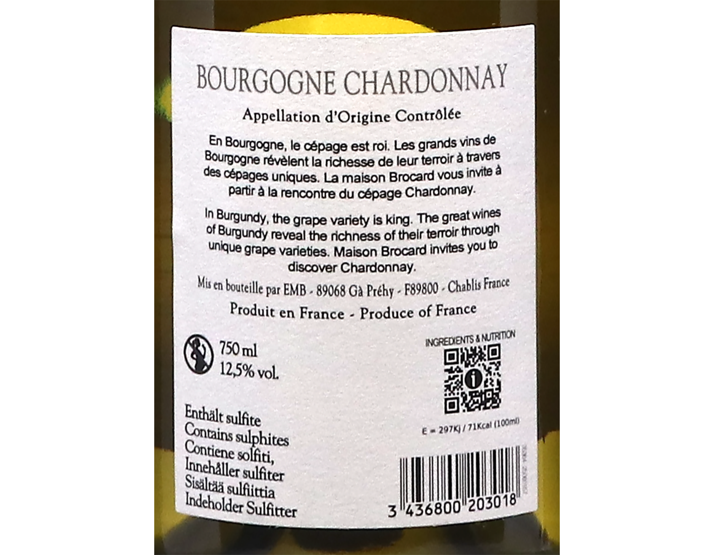 JM Brocard Bourgogne Chardonnay 2024