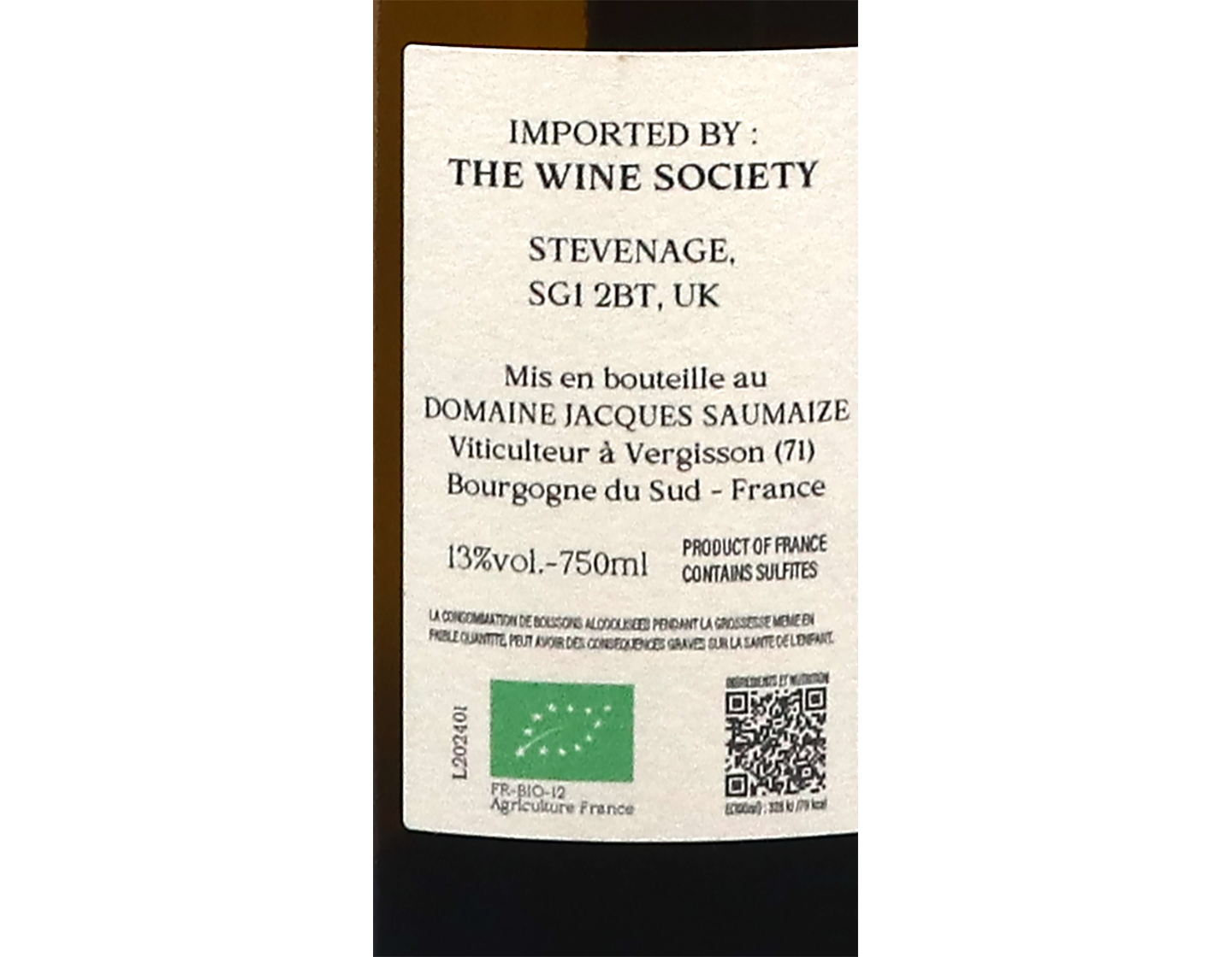 Domaine Jacques Saumaize, Saint-Véran En Crêches 2024