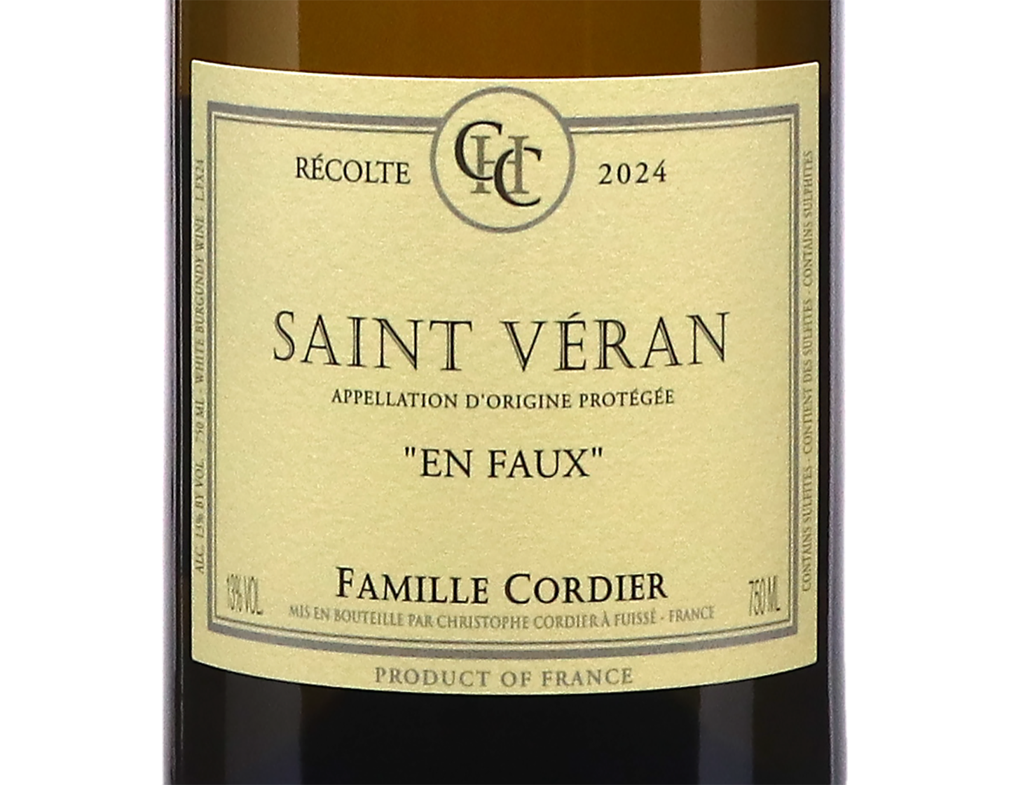 Famille Cordier Saint Veran En Faux 2024 ORGANIC