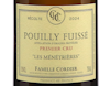 Famille Cordier Pouilly Fuisse Premier Cru Menetrieres 2024 ORGANIC view 2