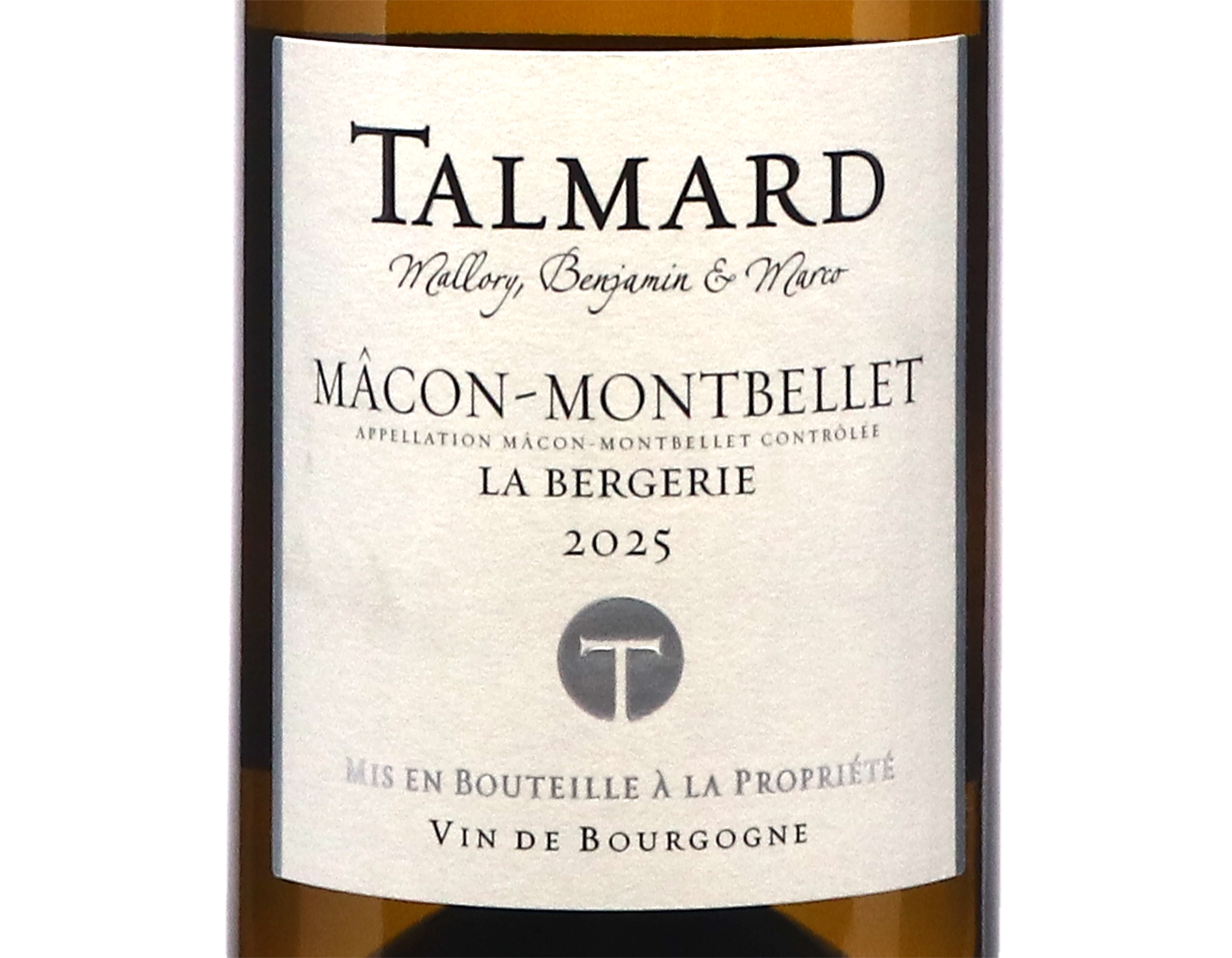 Domaine Mallory et Benjamin Talmard Macon Montbellet La Bergerie 2025