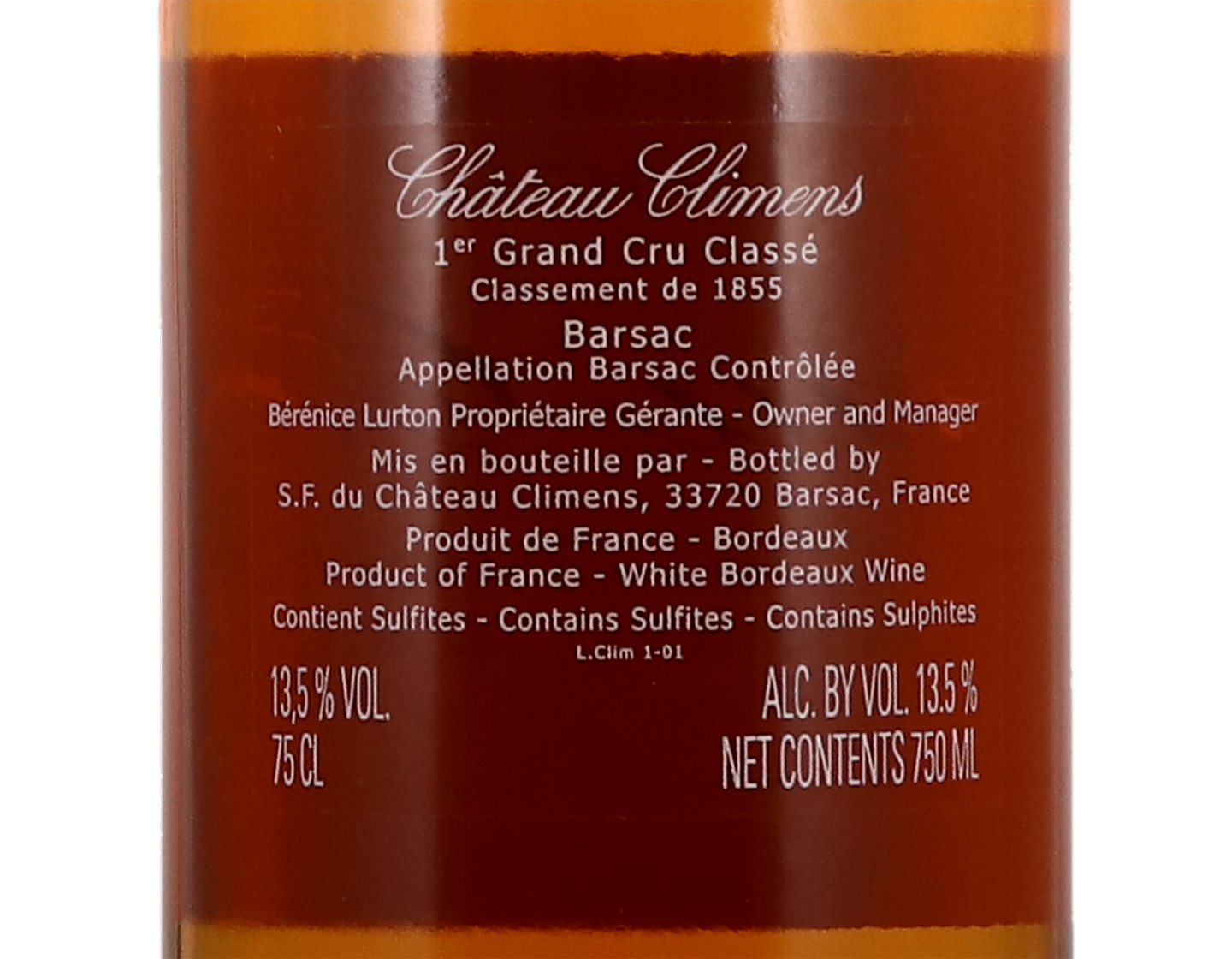 Ch Climens 2009 Barsac