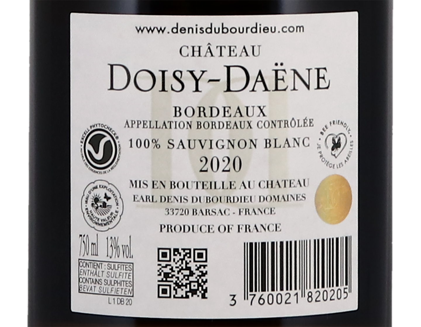 Ch Doisy Daene Sec Bordeaux 2020