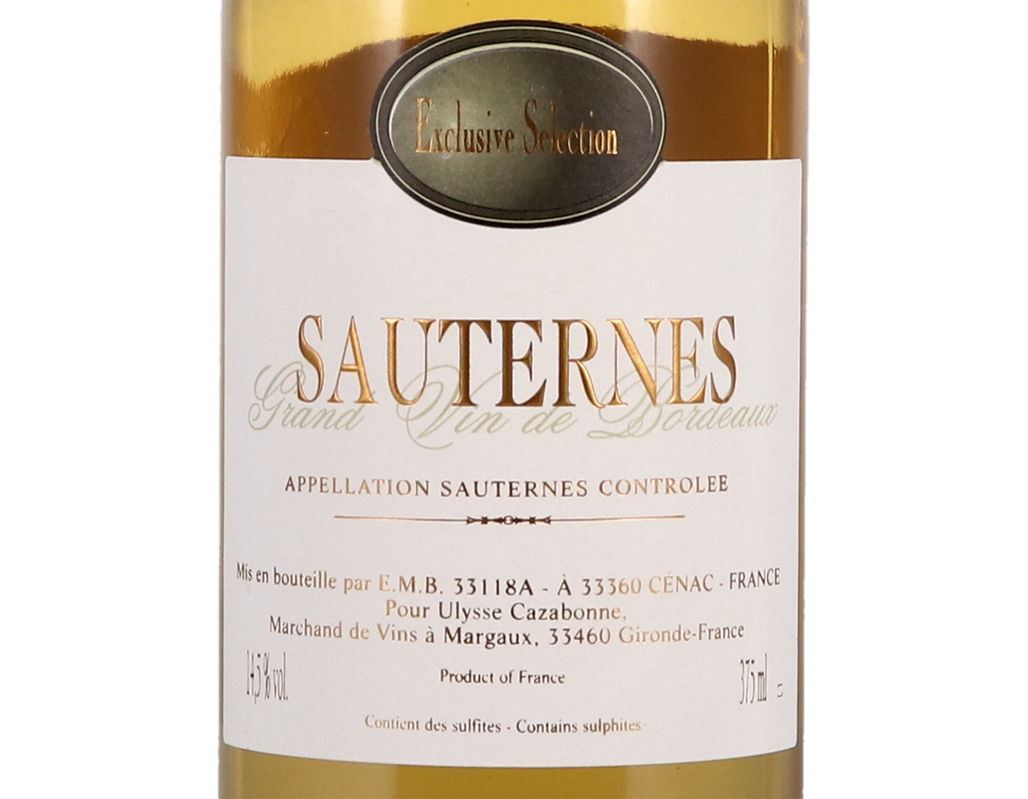 Ulysse Cazabonne Sauternes Halves