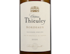 Chateau Thieuley Blanc Bordeaux 2020 view 3