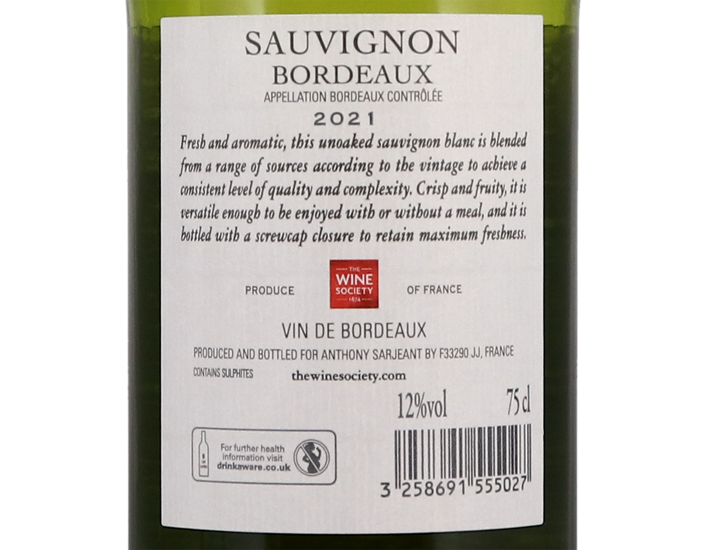 The Society’s Bordeaux Sauvignon 2021