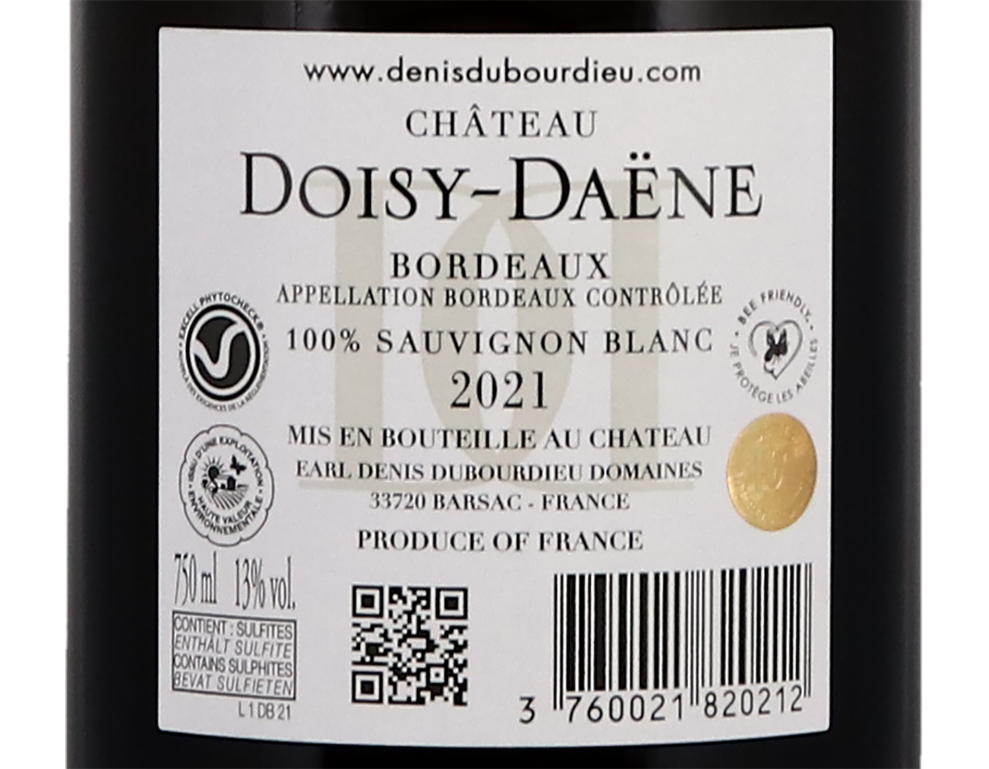 Chateau Doisy Daene Sec Bordeaux 2021