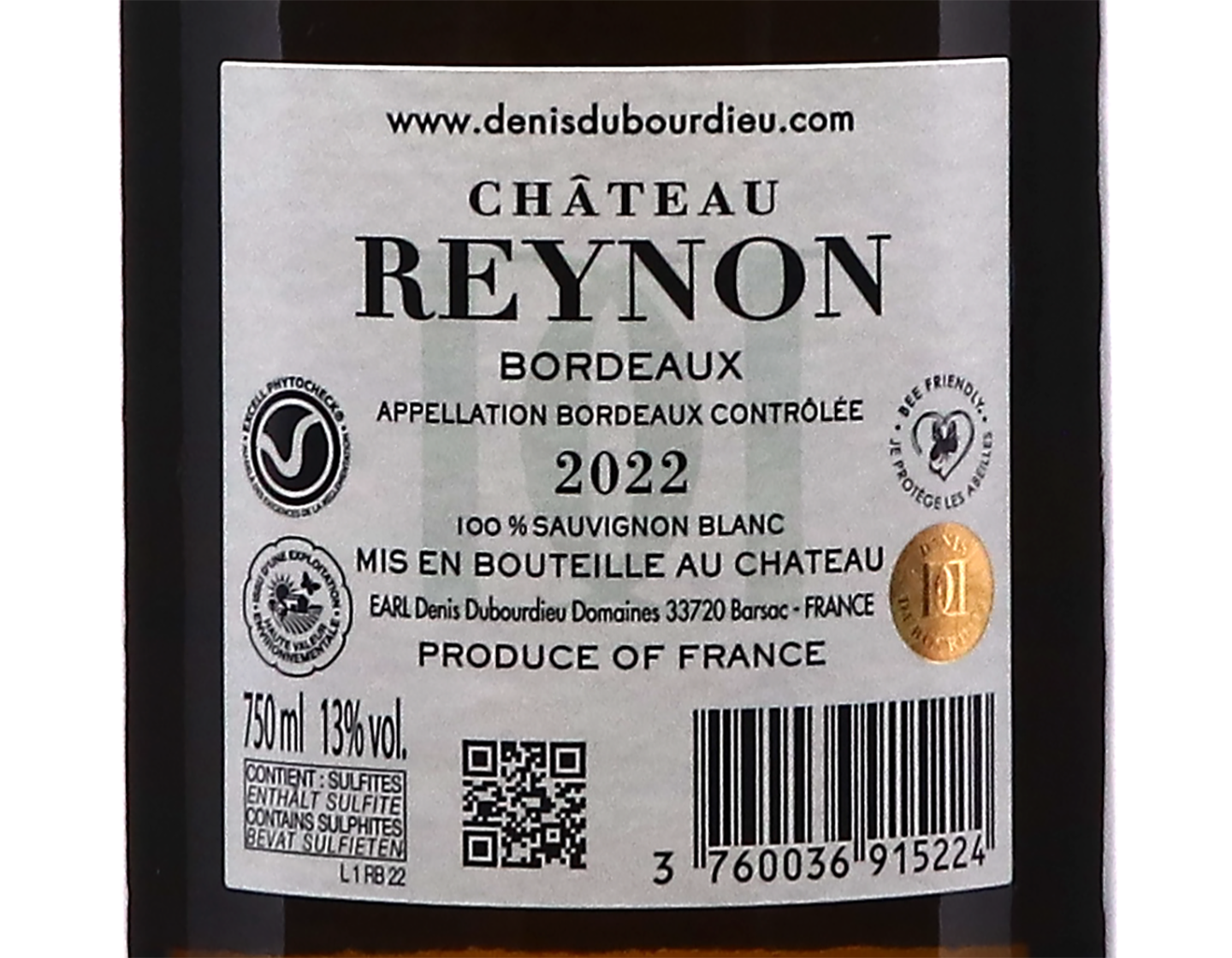 Chateau Reynon Blanc Bordeaux 2022