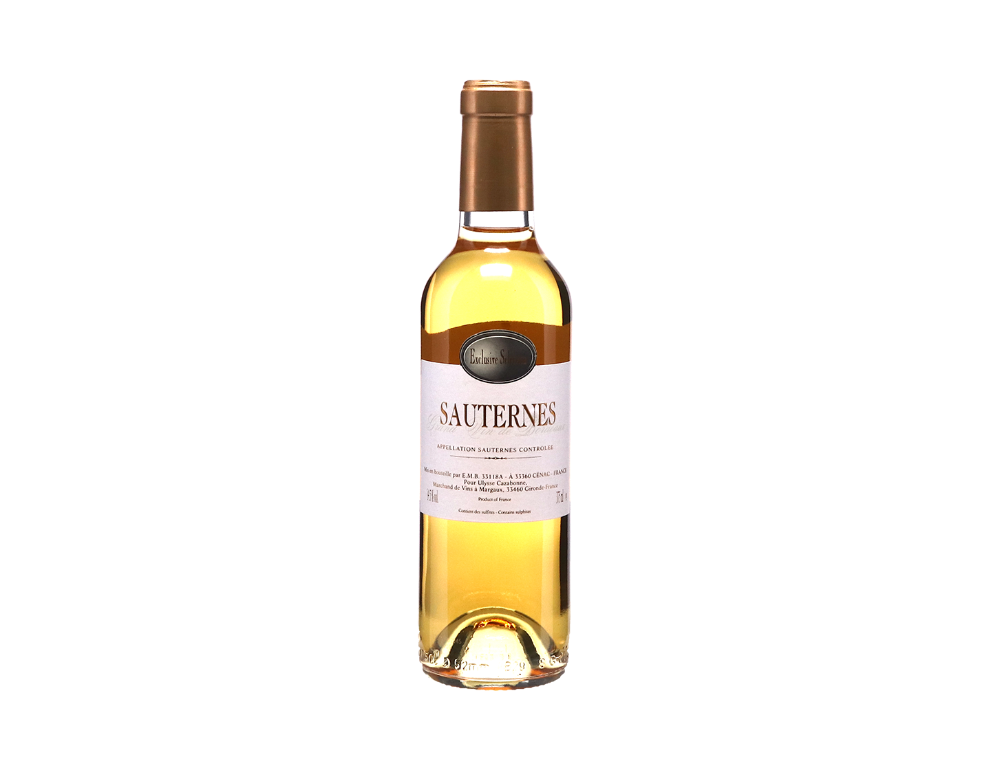 Half bottle of Ulysse Cazabonne Sauternes (3rd release)