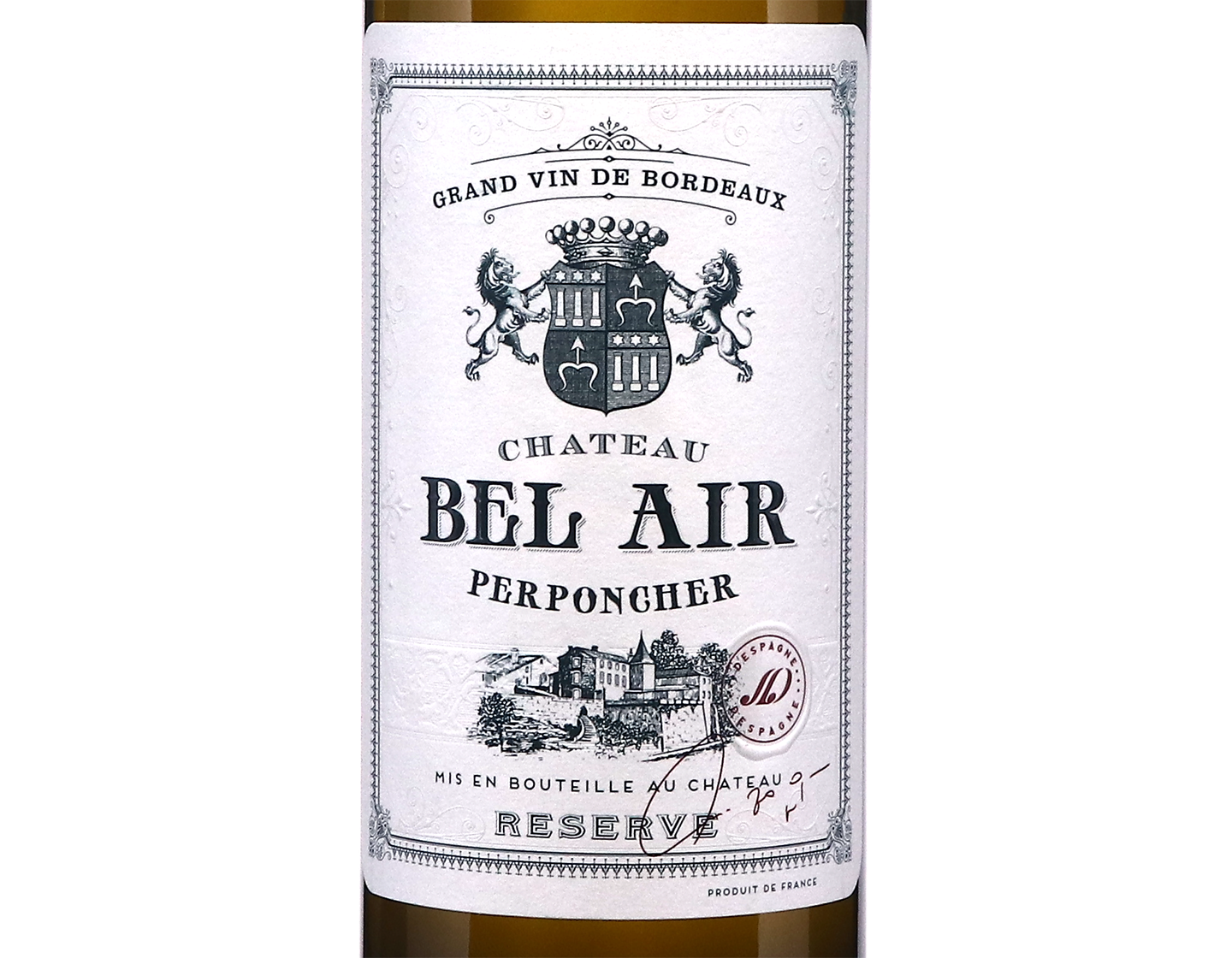 Ch Bel Air Perponcher Blanc Reserve Bordeaux 2023