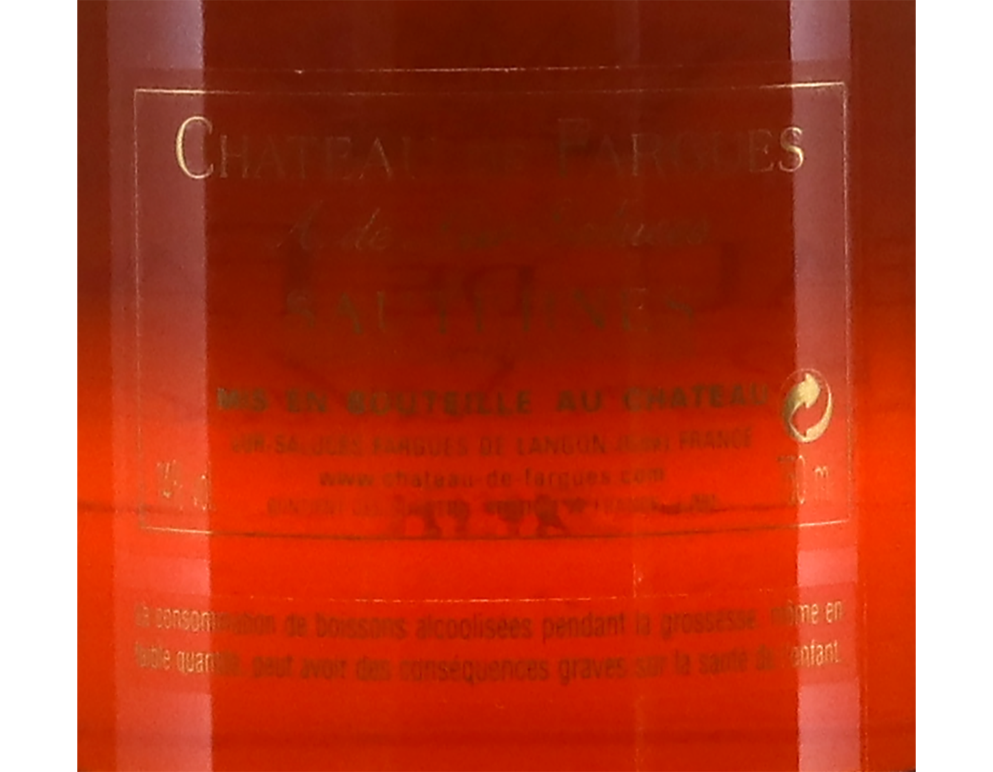 Ch de Fargues Sauternes 2008