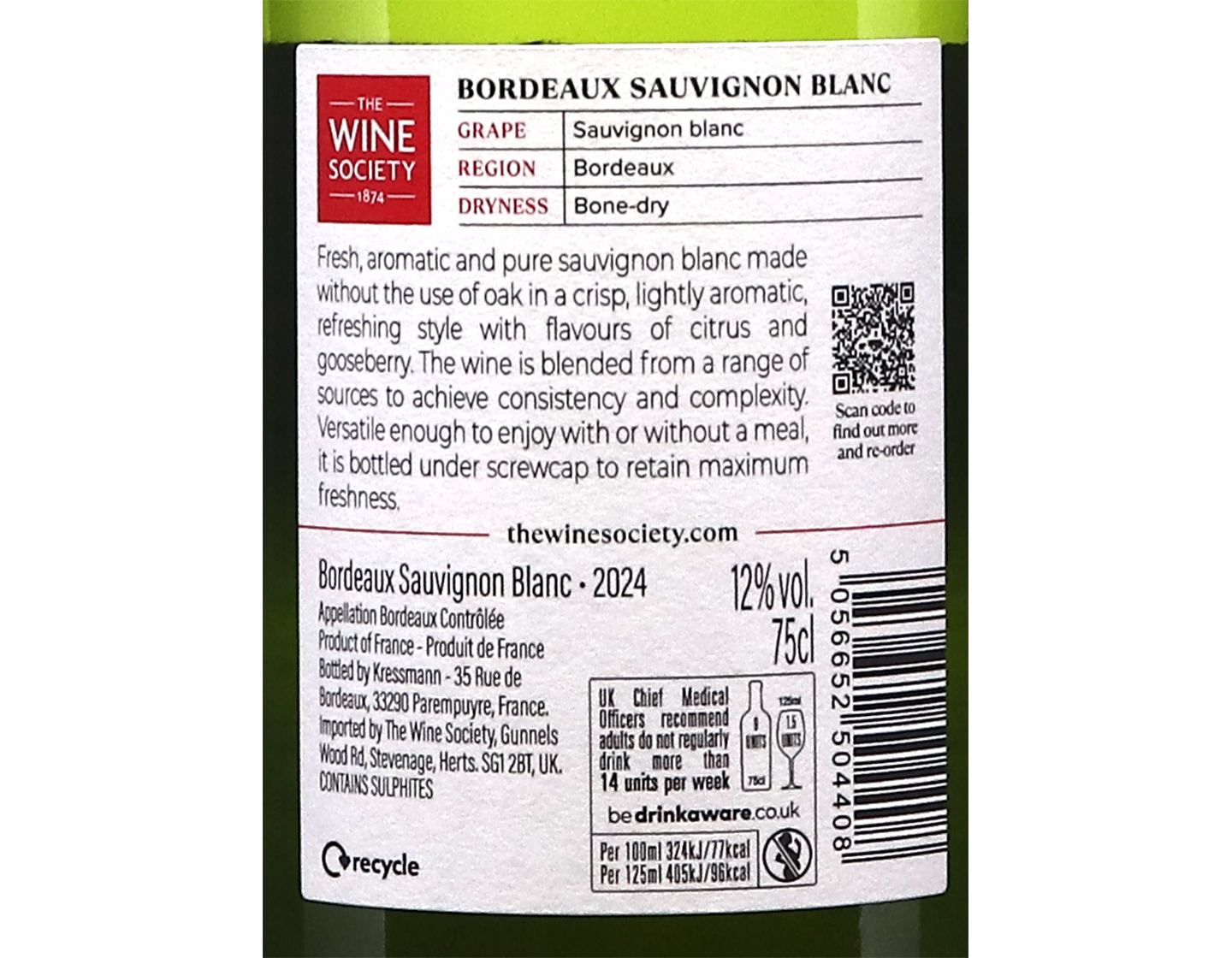 Society's Bordeaux Sauvignon 2024