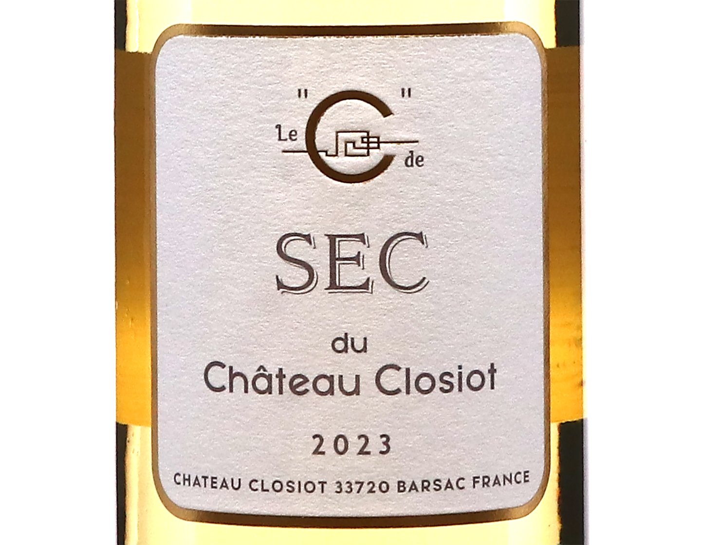 C de Sec du Chateau Closiot Barsac 2023