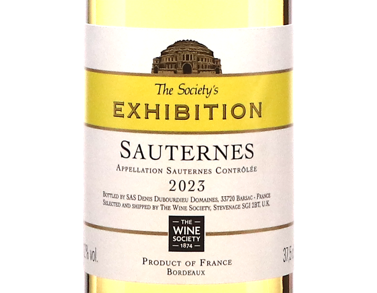 Half bottle of The Society's Exhibition Sauternes 2023 37.5cl