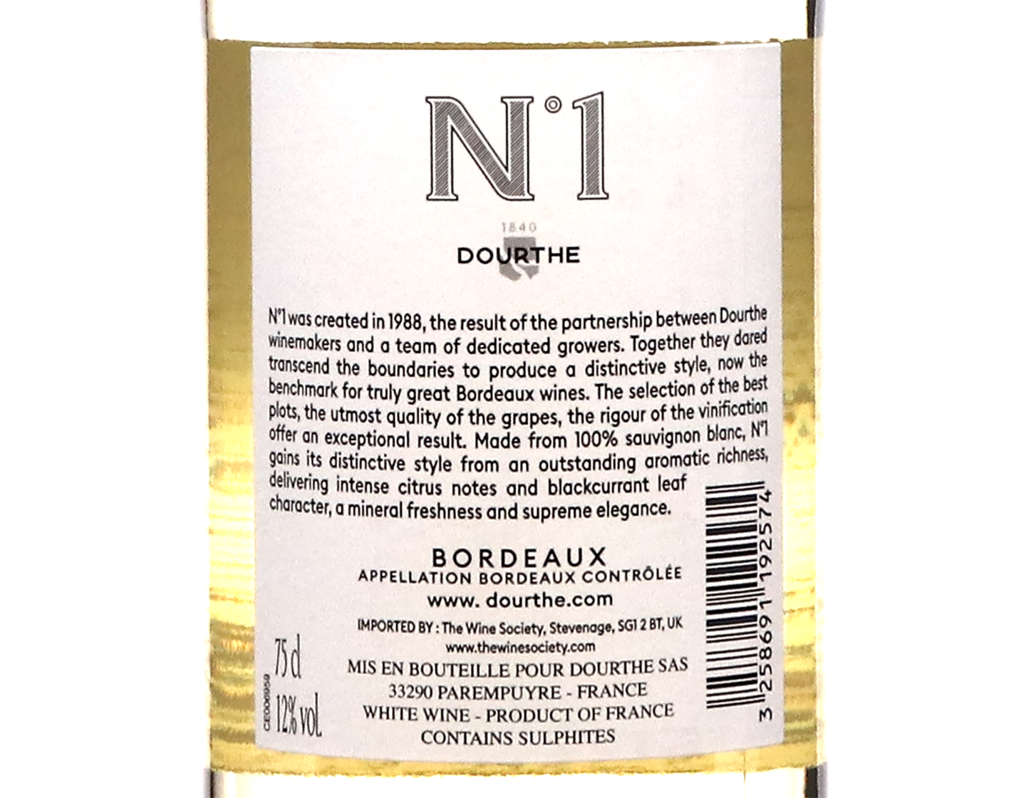Dourthe No 1 Sauvignon Blanc Bordeaux 2025