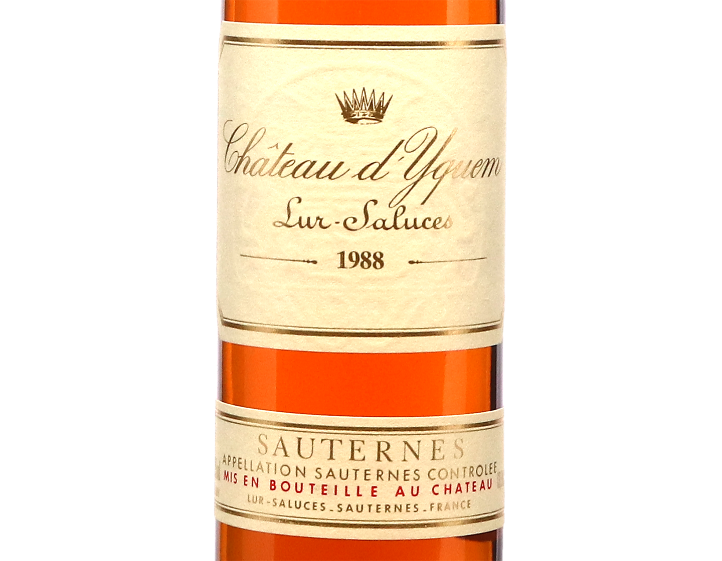 Half bottle of Chateau d'Yquem 1988 Sauternes
