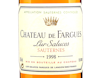Chateau de Fargues Sauternes 1998 view 2