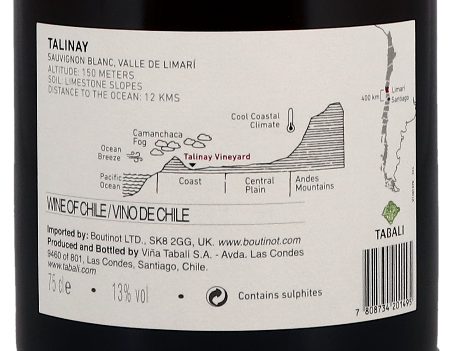 Tabalí Talinay Sauvignon Blanc 2020