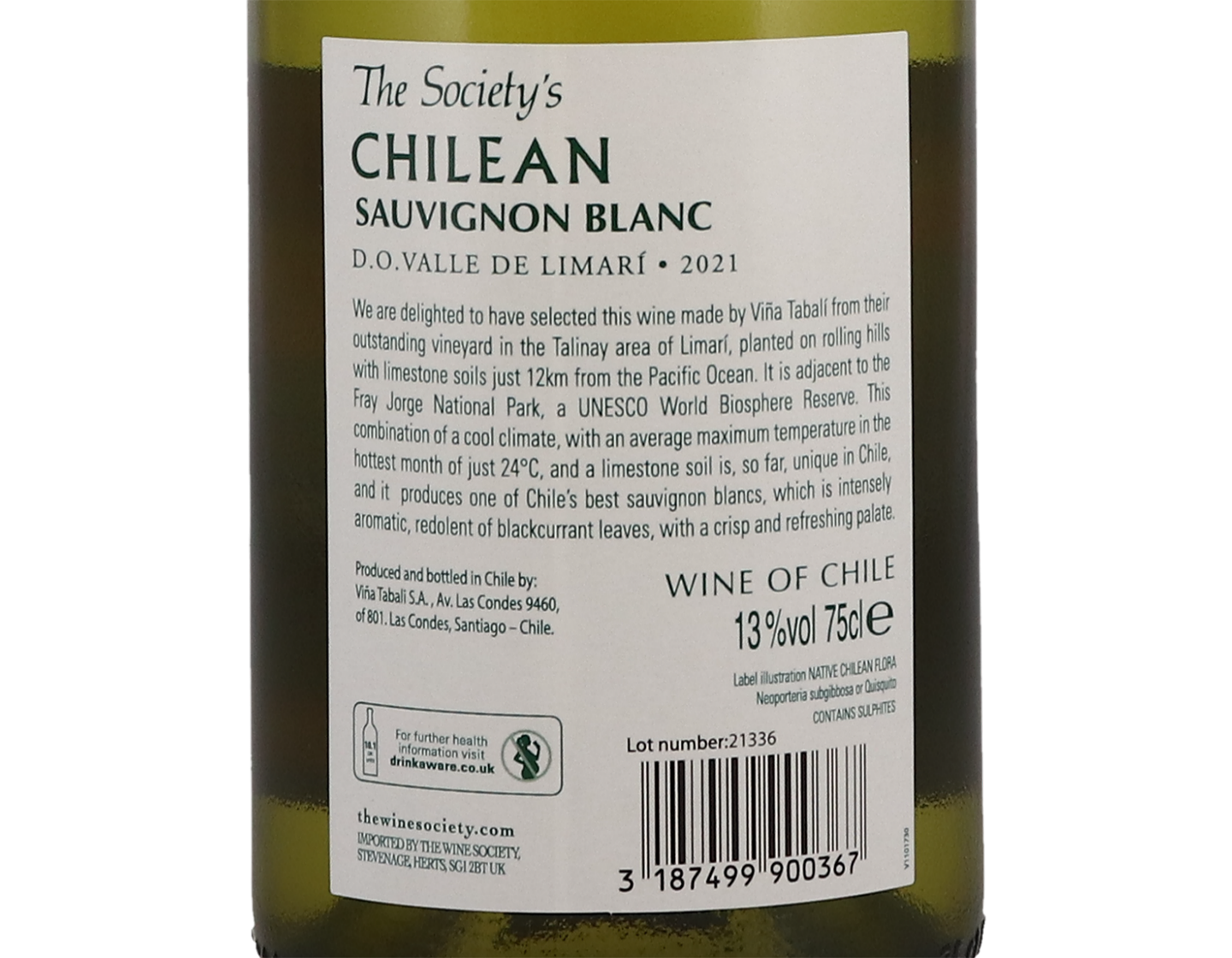 The Society's Chilean Limarí Sauvignon Blanc 2021