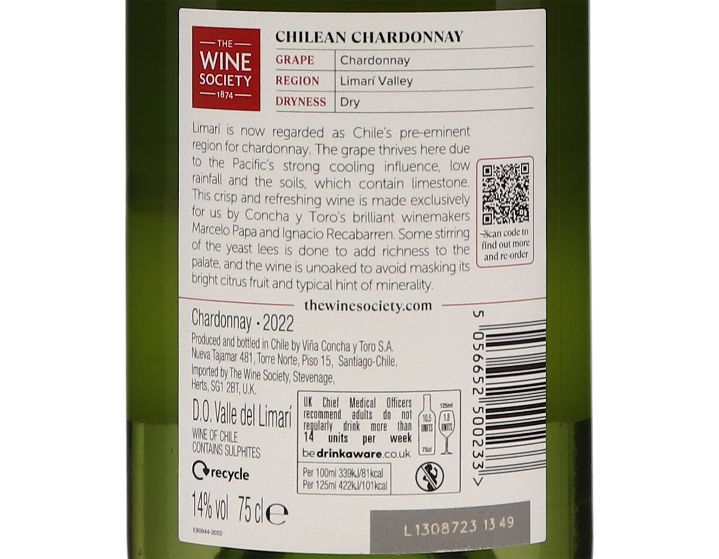 The Society's Chilean Chardonnay Limari 2022