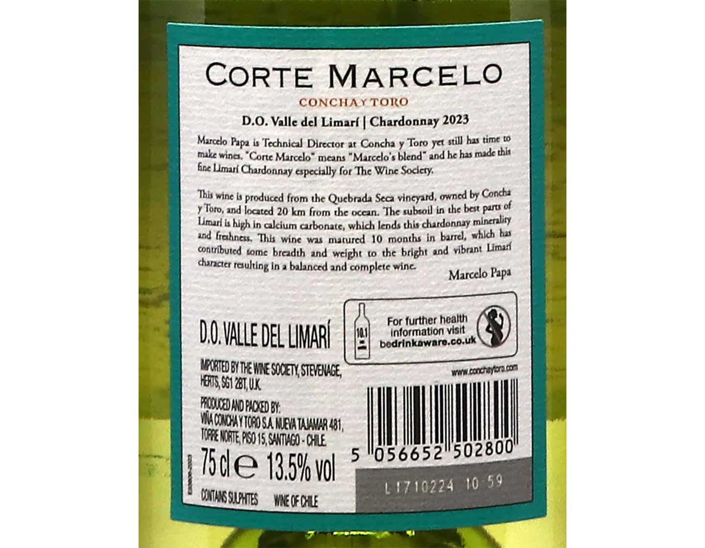 Concha y Toro Corte Marcelo Limari Chardonnay 2023