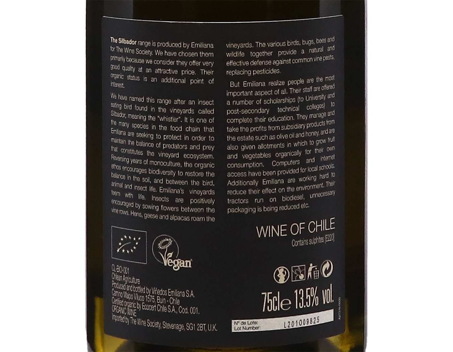 Emiliana Silbador Gran Reserva Casablanca Viognier 2022 ORGANIC
