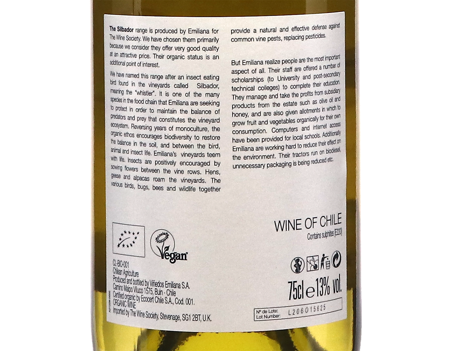Silbador Bio Bio Chardonnay 2024 ORGANIC