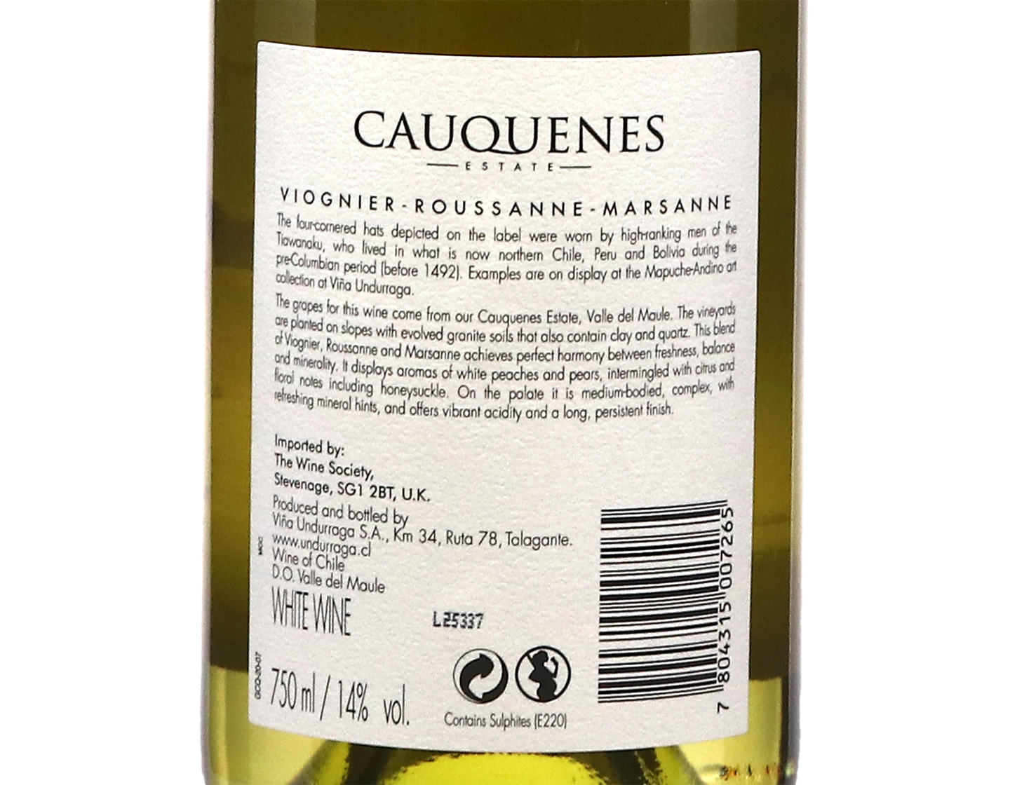 Undurraga Cauquenes Estate Maule Viognier-Roussanne-Marsanne 2025