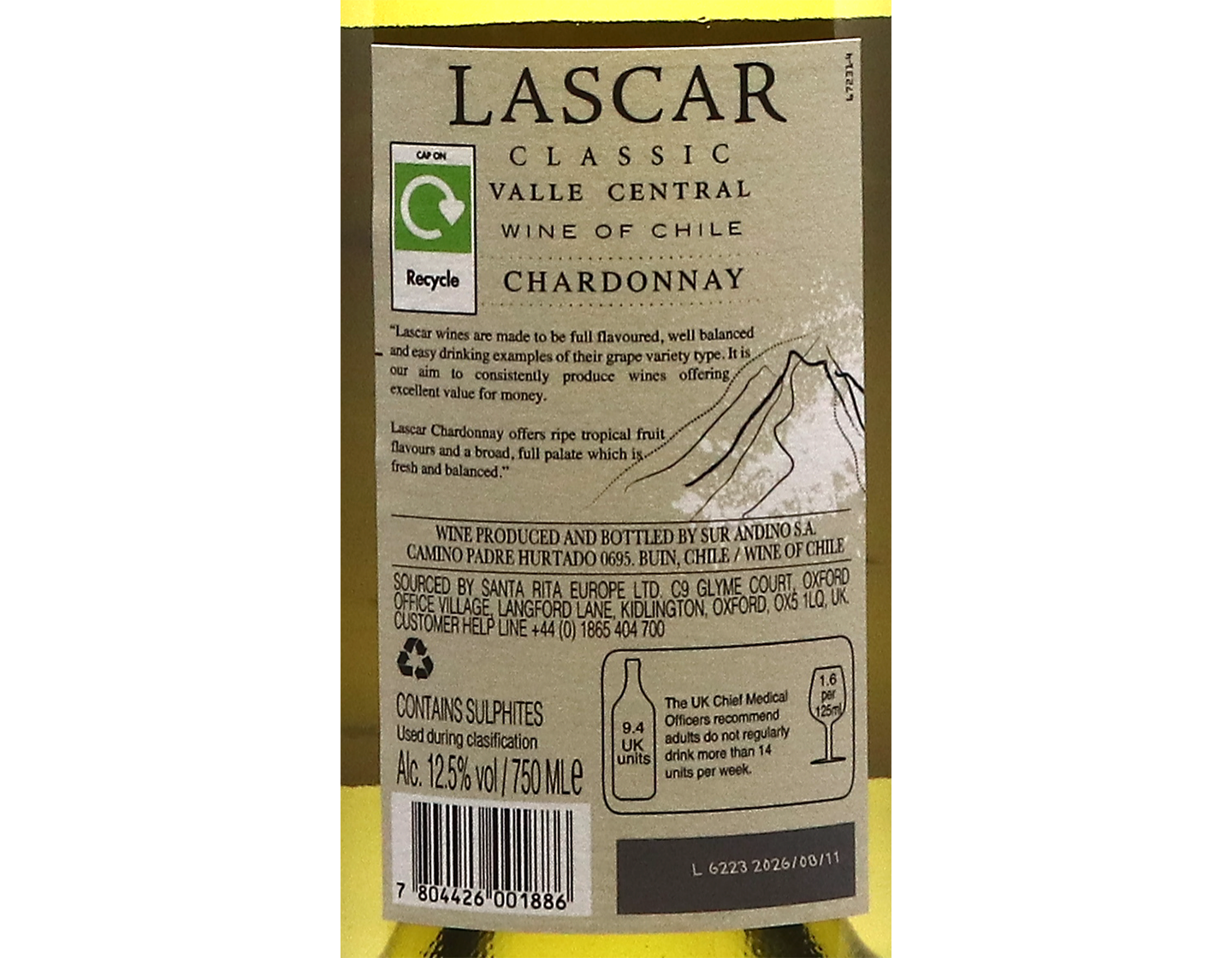 Lascar Classic Valle Central Chardonnay 2026