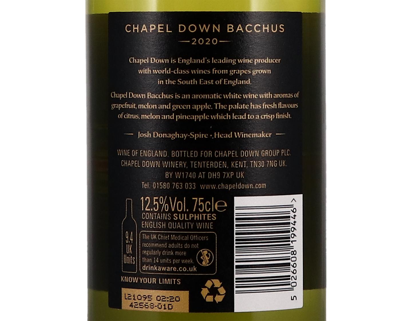 Bacchus Chapel Down 2020