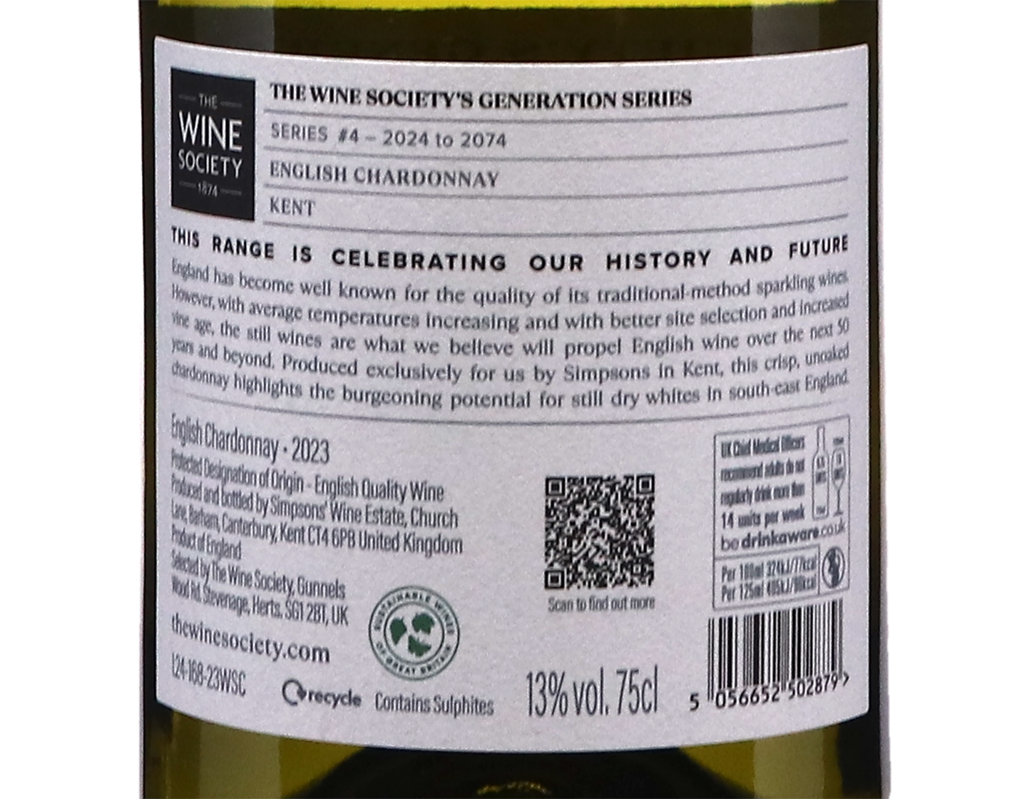 The Wine Society's Generation Series English Chardonnay 2023