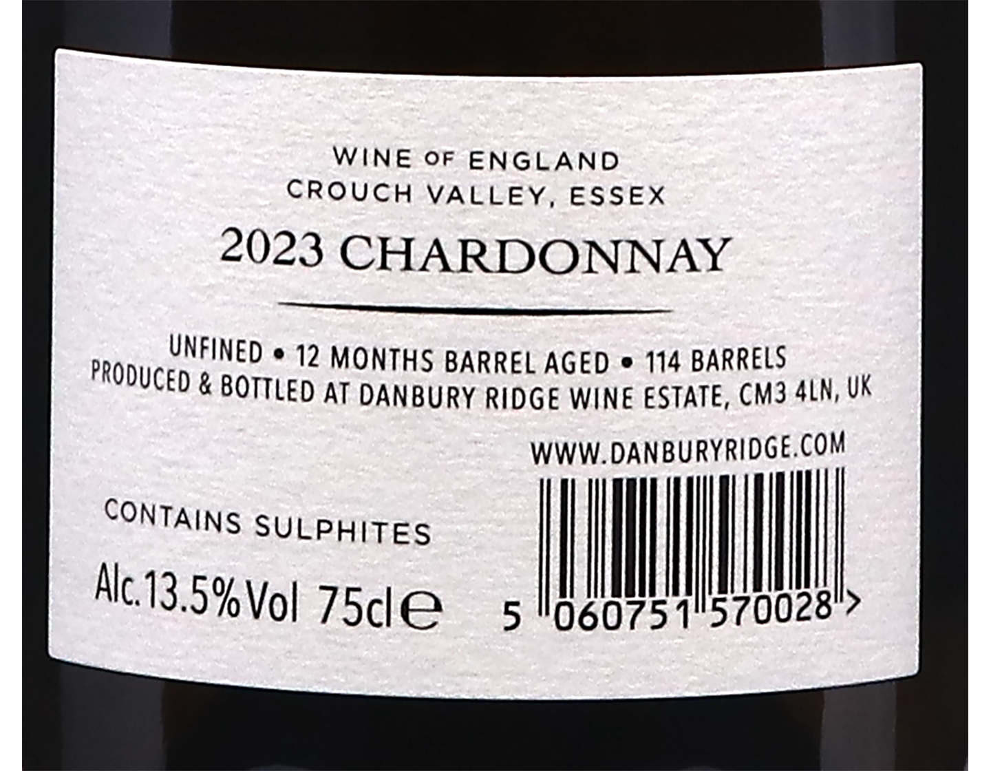 Chardonnay Danbury Ridge Essex 2023