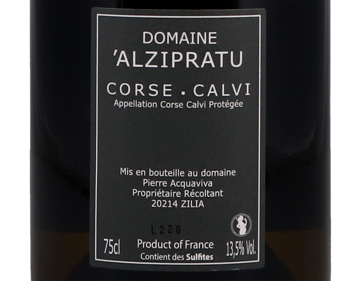 Corse Calvi Blanc Fiumeseccu Domaine Alzipratu 2020