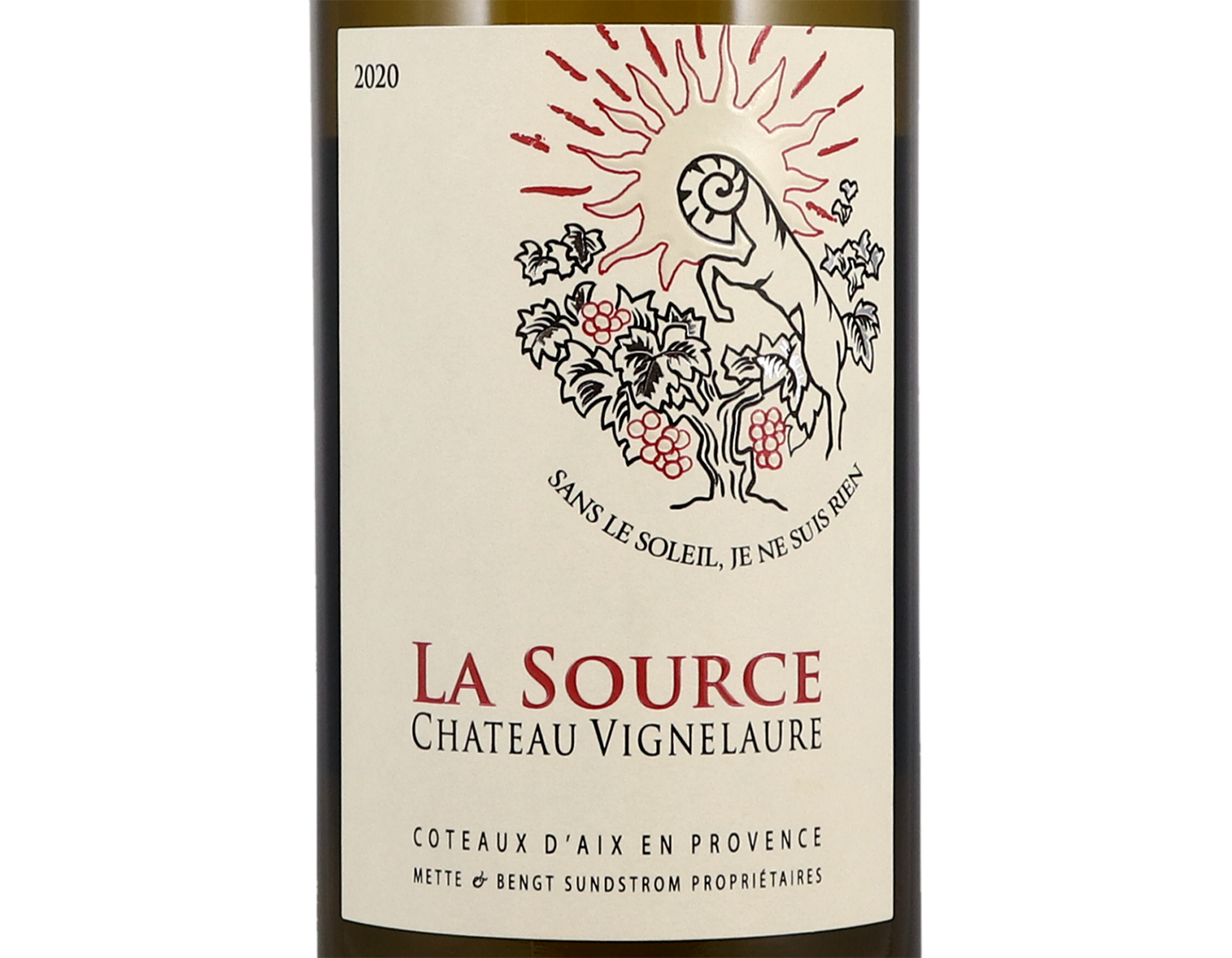 Coteaux d Aix en Provence La Source Blanc Chateau Vignelaure 2020