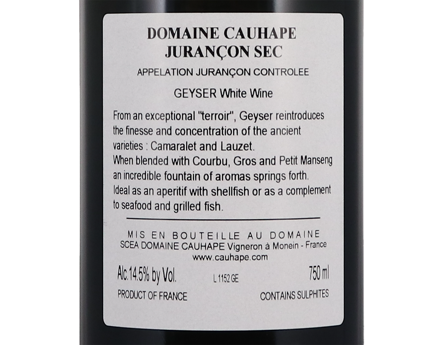 Jurancon Geyser Domaine Cauhape 2020