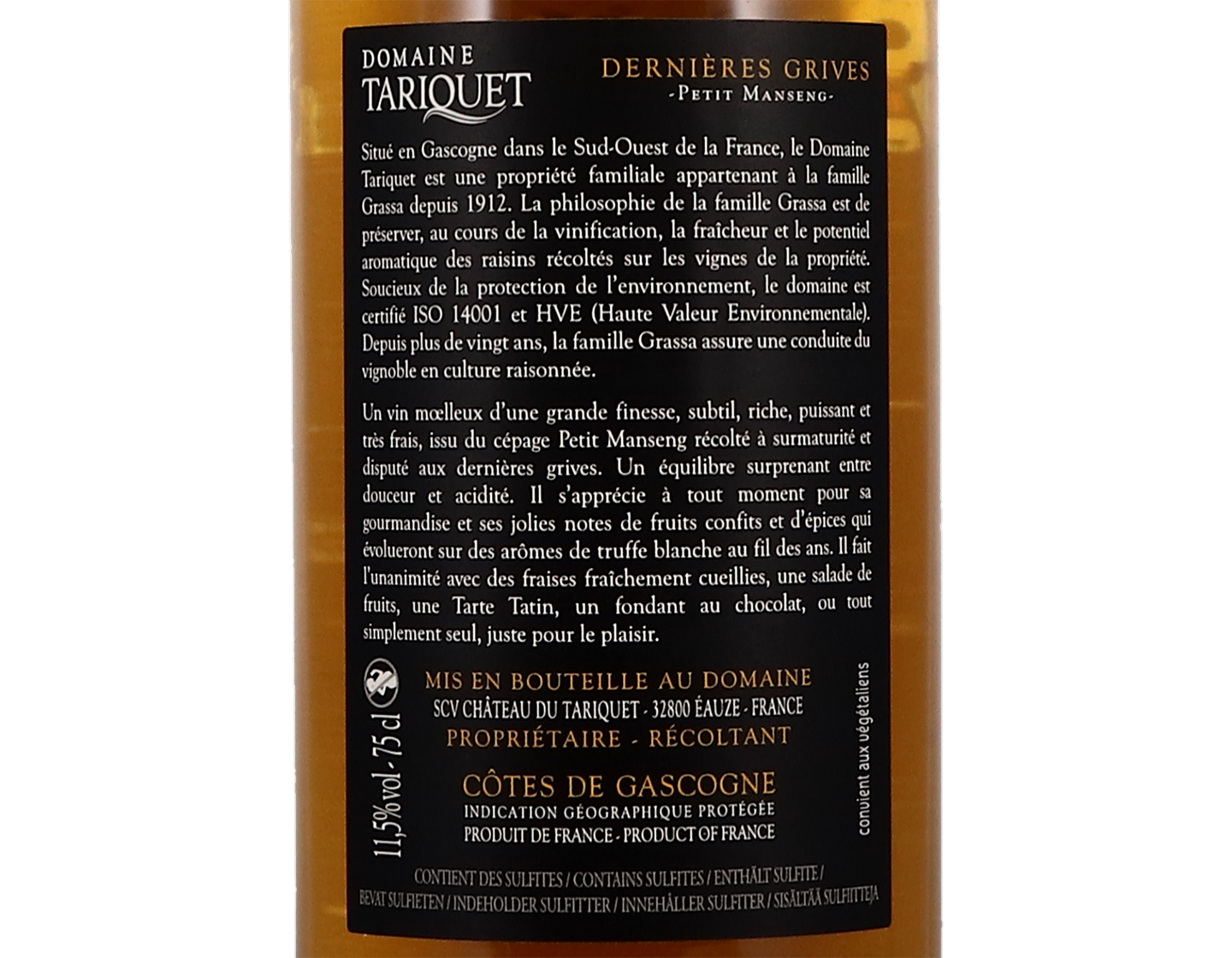 Domaine Tariquet Dernieres Grives 2018