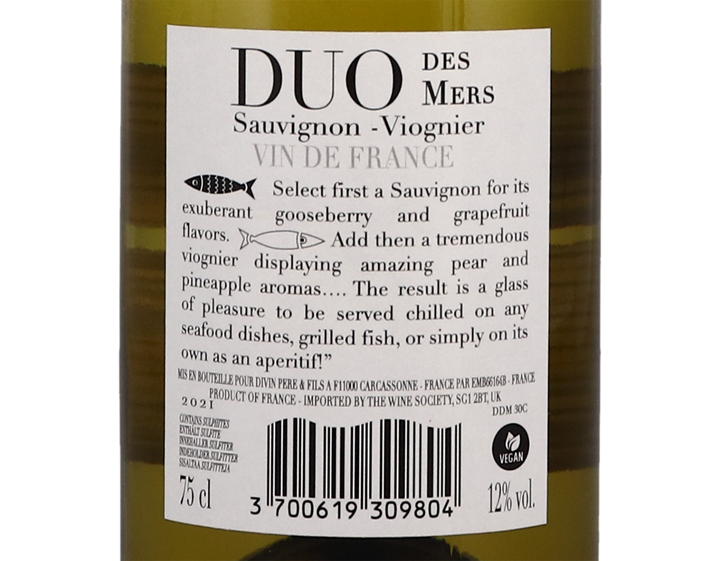 Duo Des Mers Sauvignon Viognier Vin De France 2021