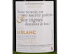 Corbières Blanc Le Blanc Paysan, Castelmaure 2021 view 4