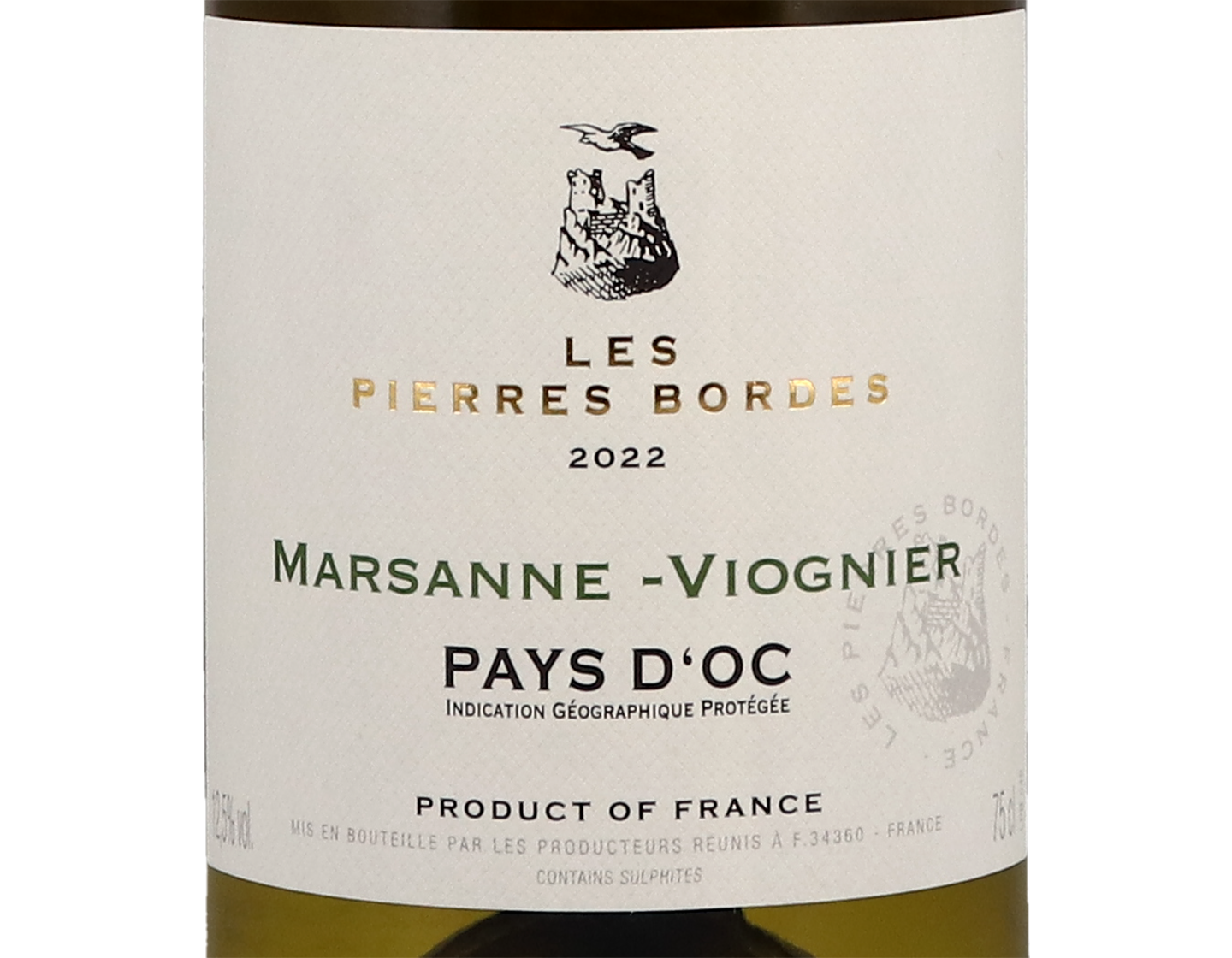 Les Pierres Bordes Marsanne-Viognier, Pays d'Oc 2022