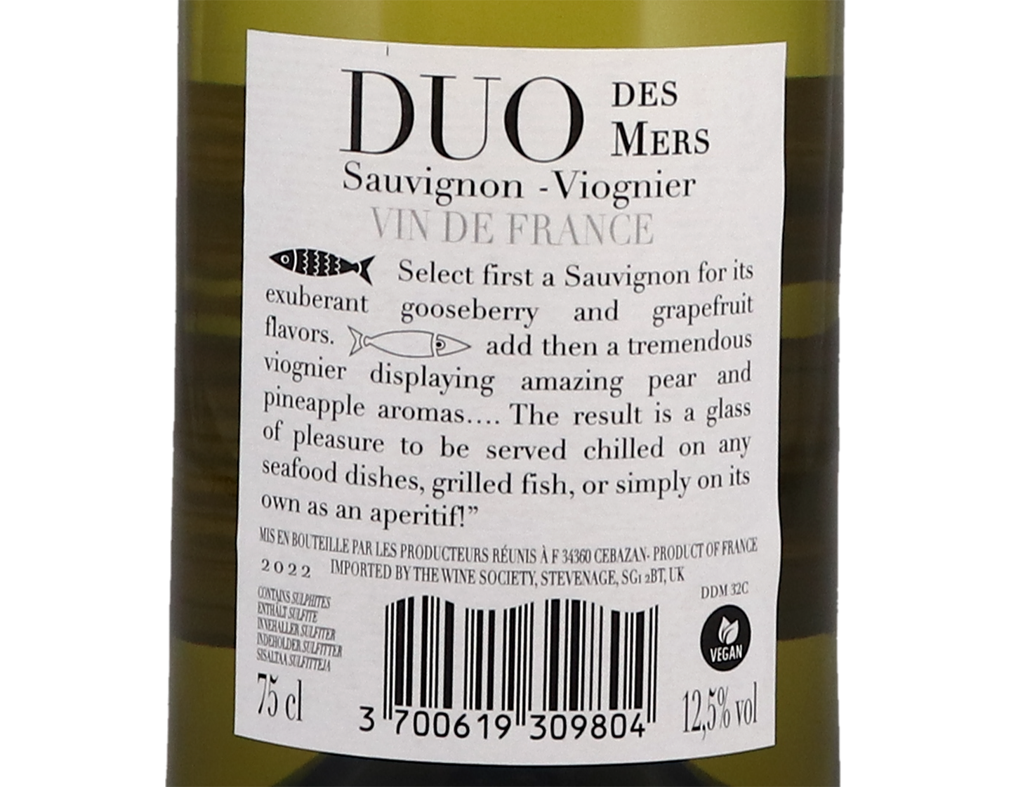 Duo Des Mers Sauvignon Viognier Vin De France 2022