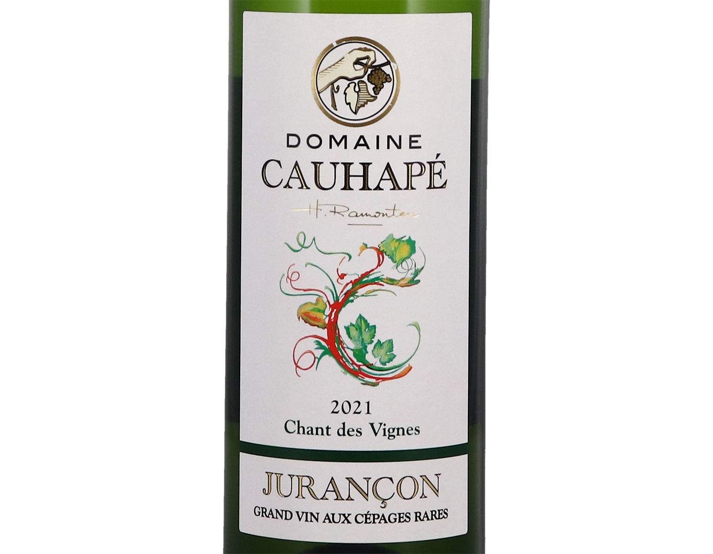 Halves of Jurancon Sec Chant des Vignes Domaine Cauhape 2021