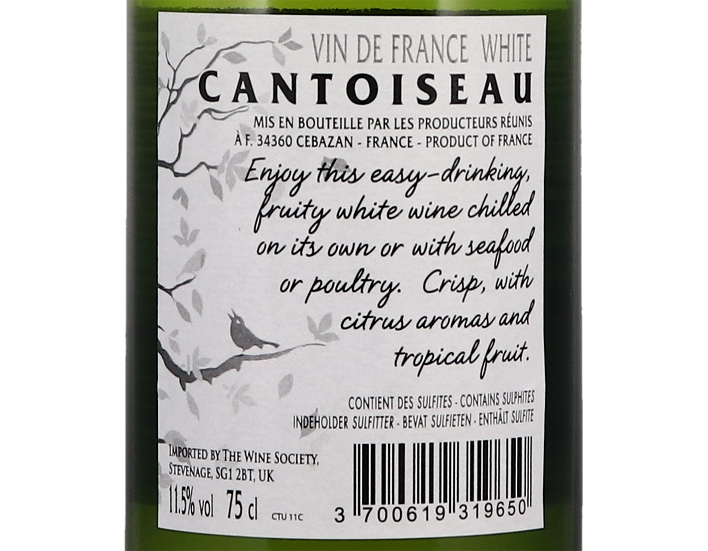 Cantoiseau Blanc Vin de France 2022