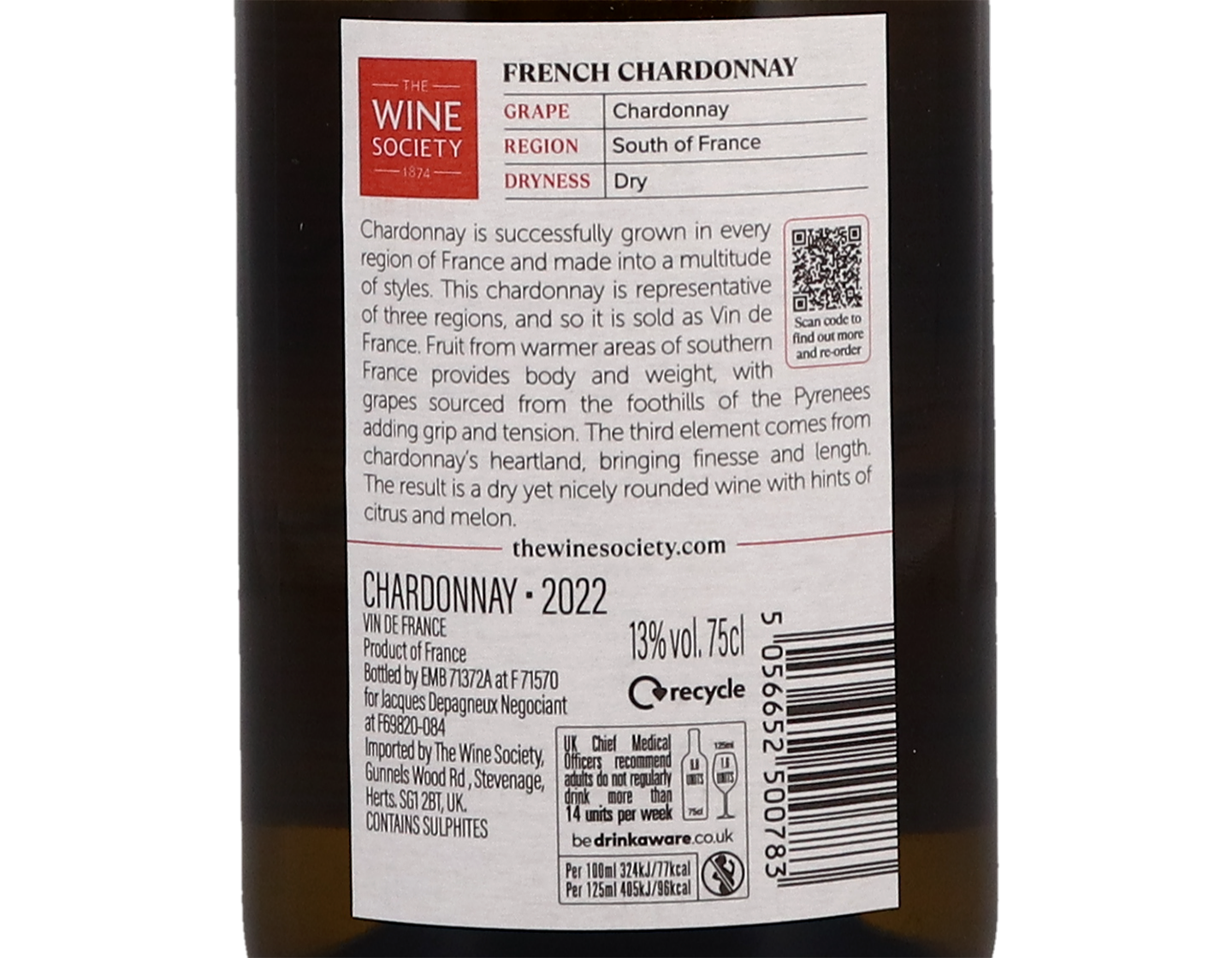 The Society's French Chardonnay 2022