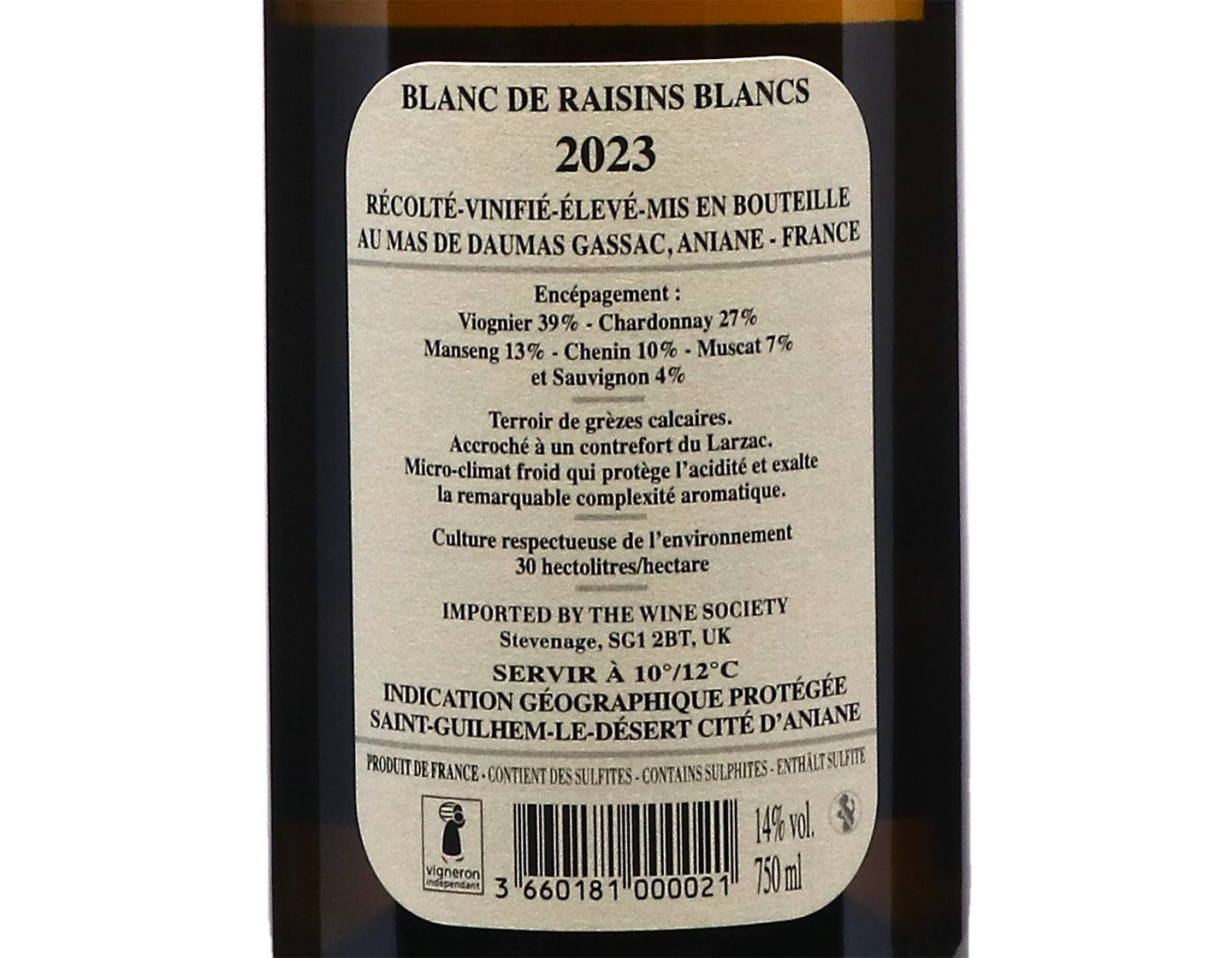 Mas de Daumas Gassac Blanc 2023