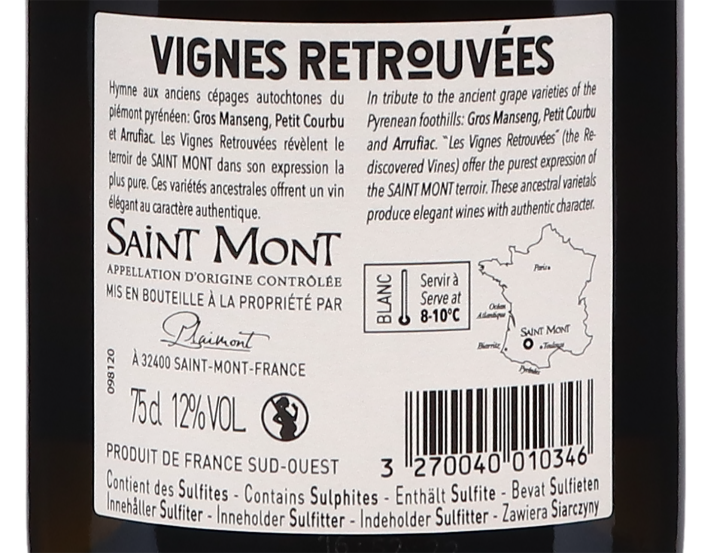 Saint Mont Les Vignes Retrouvees 2021
