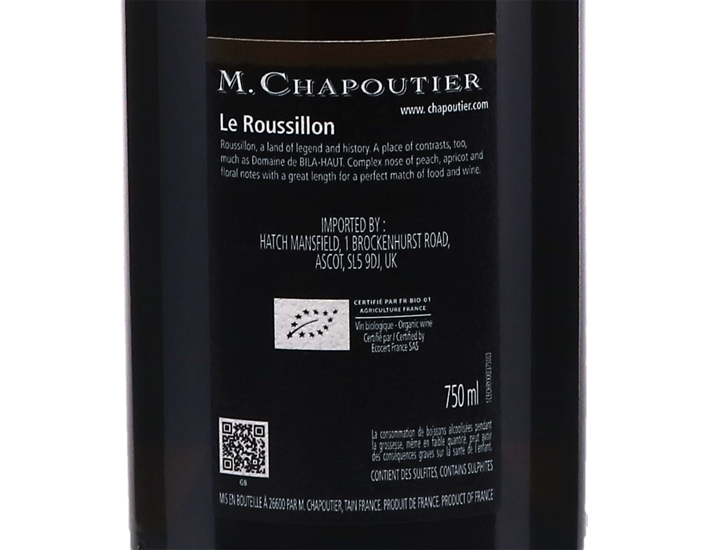 Collioure Blanc Chrysopee Chapoutier 2022