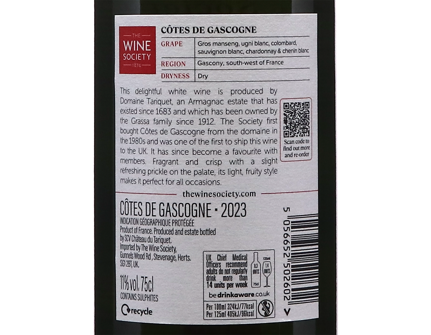 The Society's Côtes de Gascogne 2023