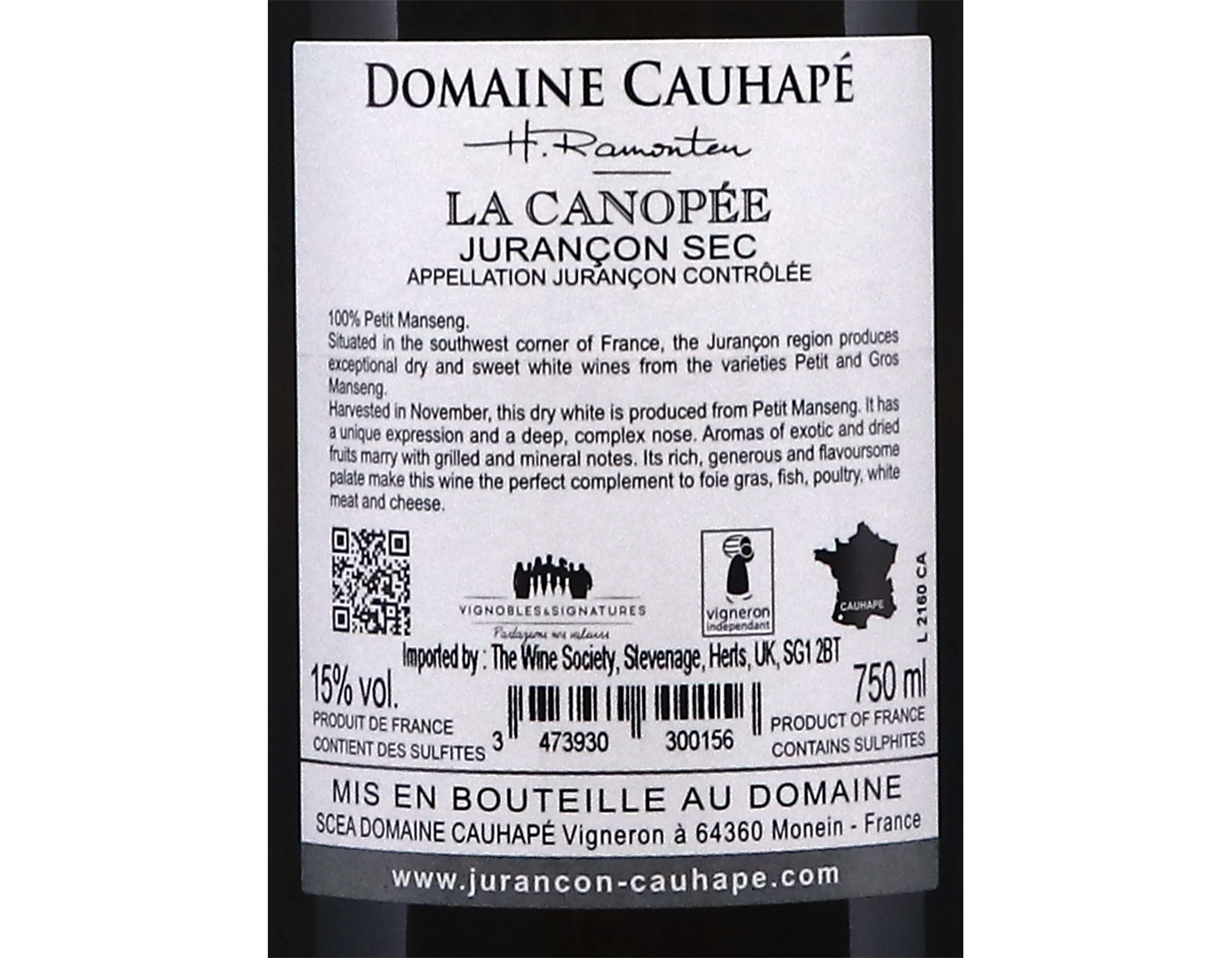 Jurancon Sec La Canope Domaine Cauhape 2020